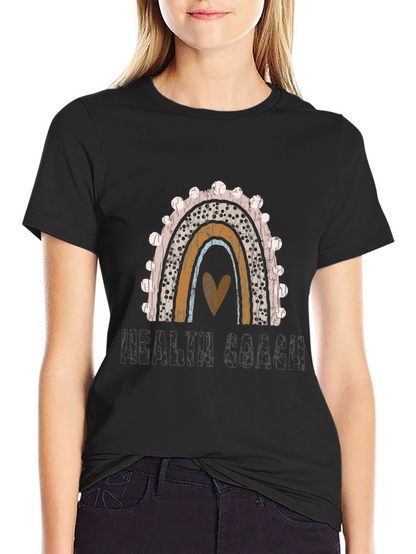 Health Coach Rainbow Graphic Tee