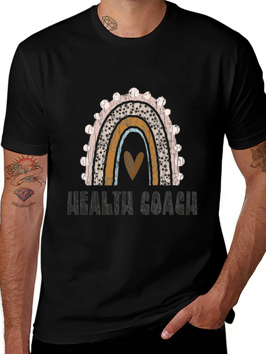 Health Coach Rainbow Graphic Tee