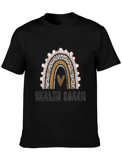 Health Coach Rainbow Graphic Tee
