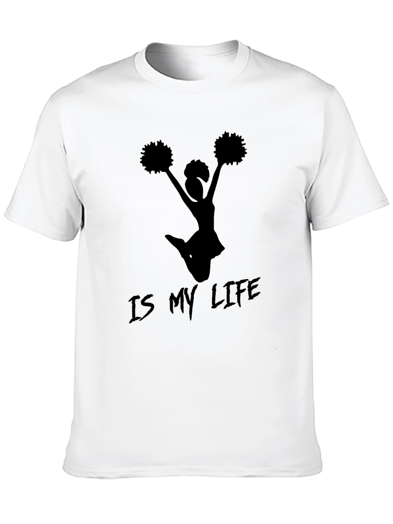 Cheerleading is My Life Black T-Shirt
