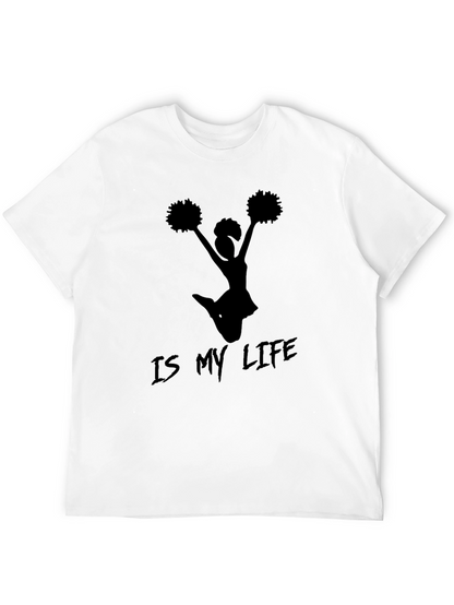 Cheerleading is My Life Black T-Shirt