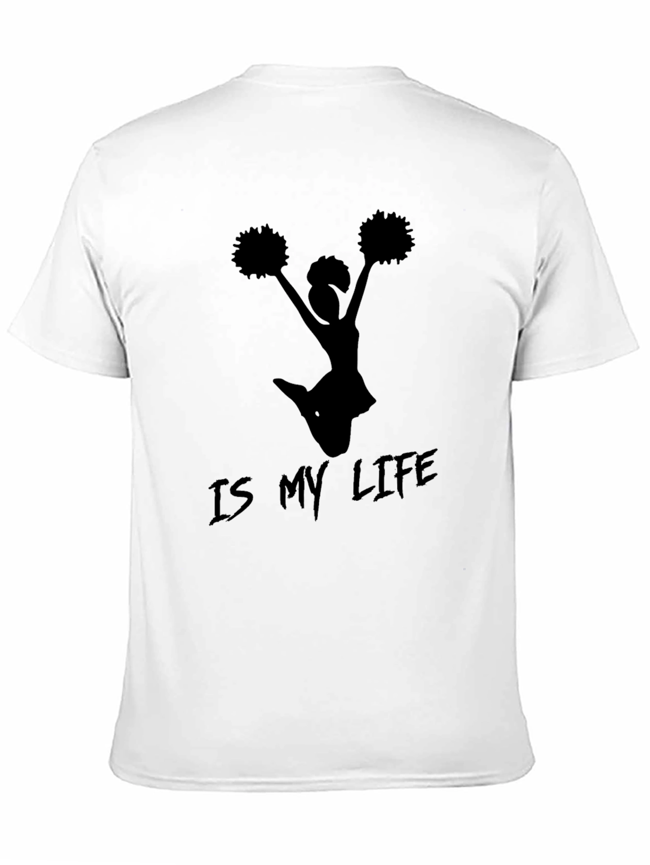 Cheerleading is My Life Black T-Shirt