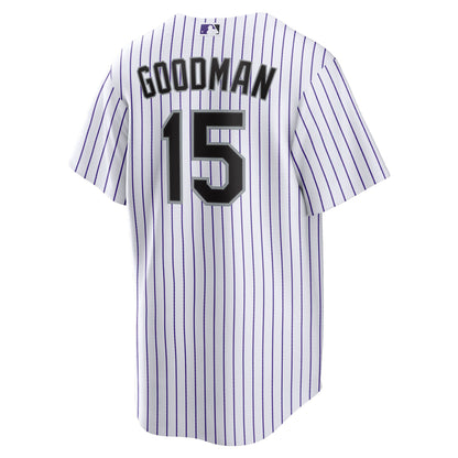 Hunter Goodman Colorado Rockies Nike Home Replica Jersey - White