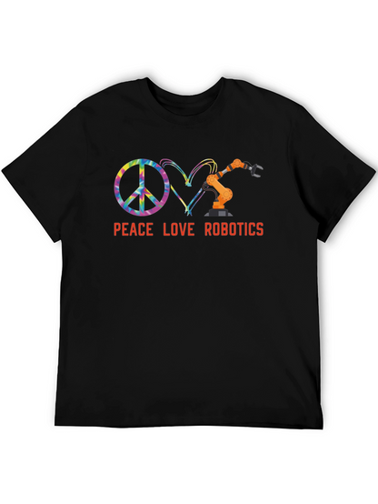 Peace Love Robotics Graphic Tee