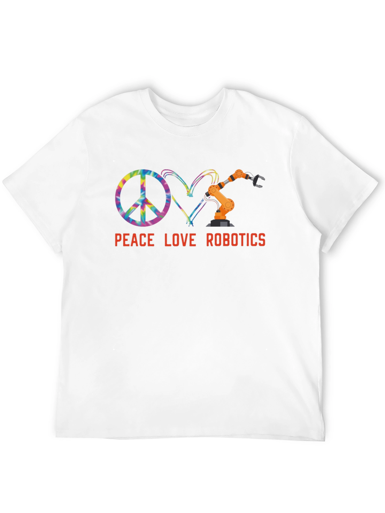 Peace Love Robotics Graphic Tee