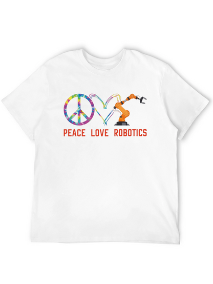 Peace Love Robotics Graphic Tee