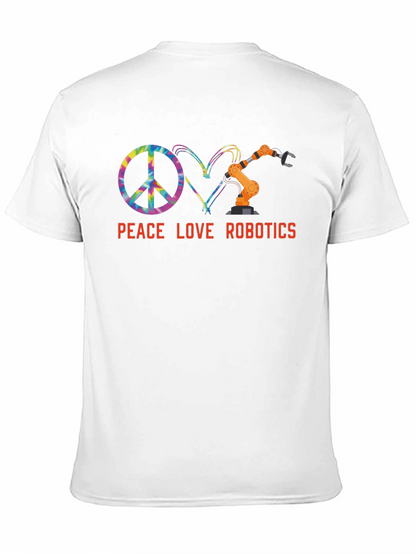 Peace Love Robotics Graphic Tee