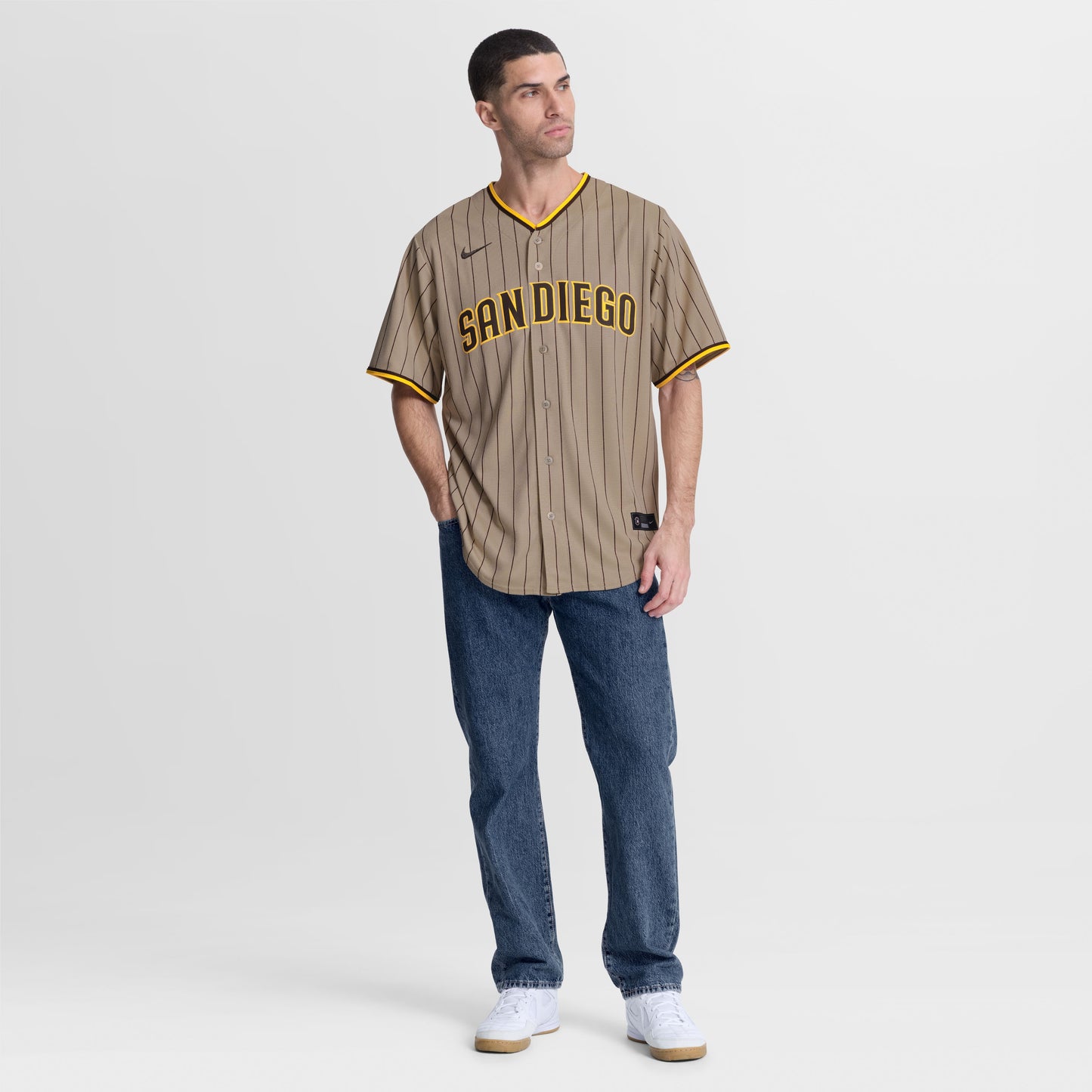 Jackson Merrill San Diego Padres Nike Alternate Replica Jersey - Sand