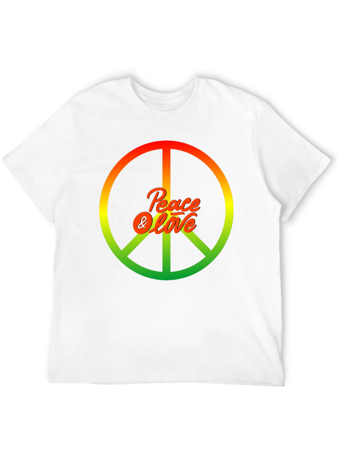 Peace & Love Rasta Graphic T-Shirt