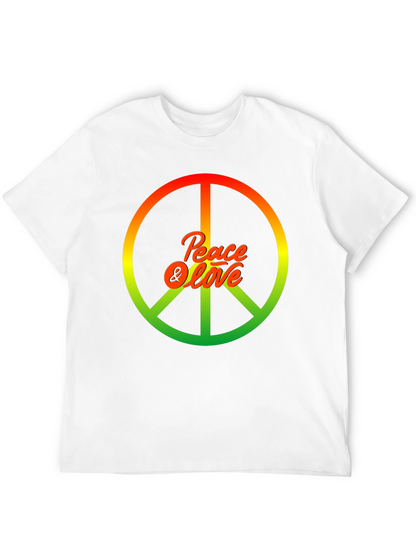 Peace & Love Rasta Graphic T-Shirt