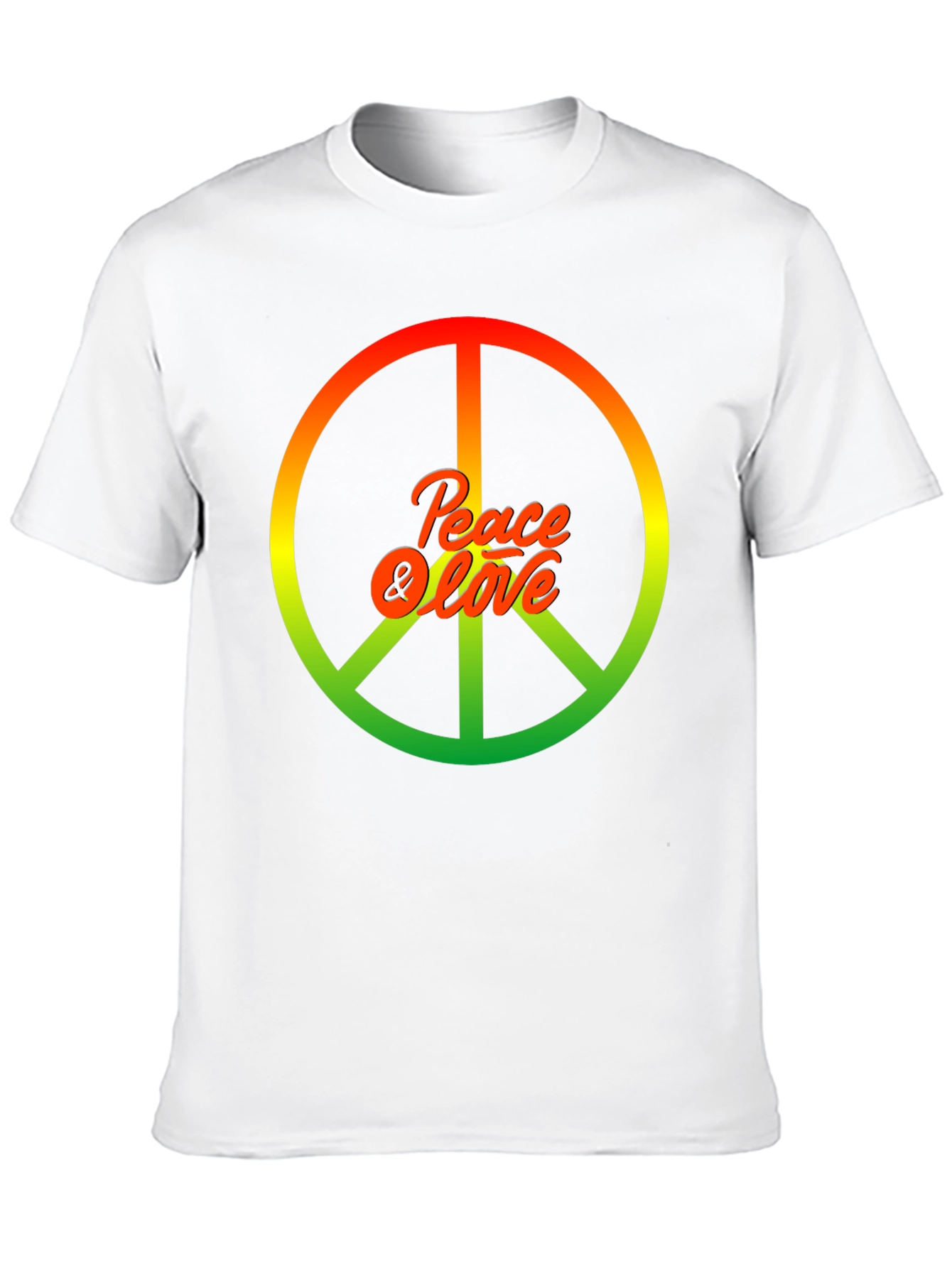 Peace & Love Rasta Graphic T-Shirt
