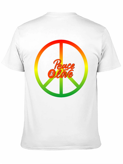 Peace & Love Rasta Graphic T-Shirt