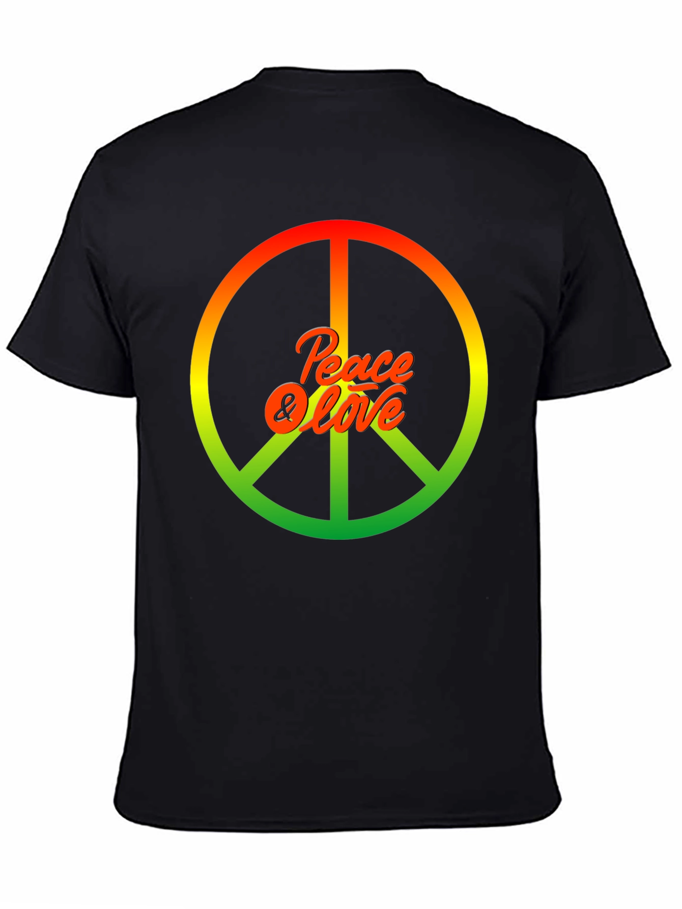 Peace & Love Rasta Graphic T-Shirt