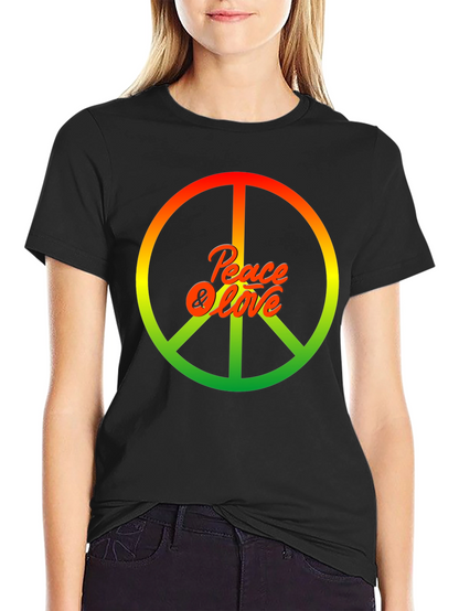 Peace & Love Rasta Graphic T-Shirt