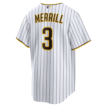Jackson Merrill San Diego Padres Nike Home Replica Player Jersey - White
