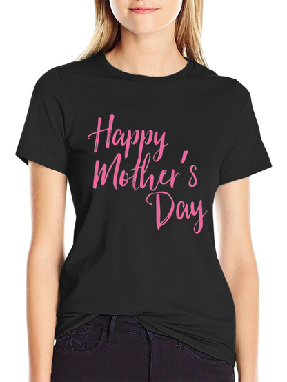 Happy Mothers Day T-Shirt Black Tee