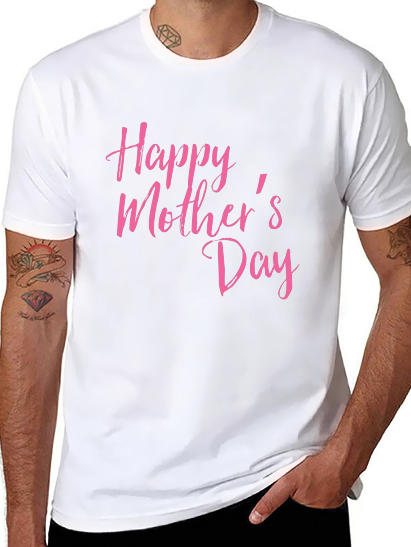 Happy Mothers Day T-Shirt Black Tee