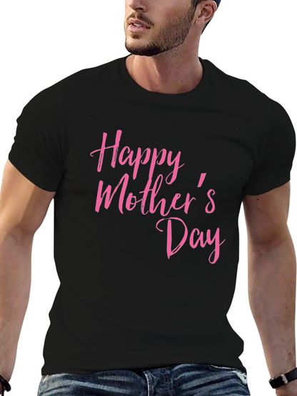 Happy Mothers Day T-Shirt Black Tee