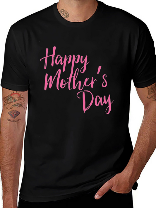 Happy Mothers Day T-Shirt Black Tee