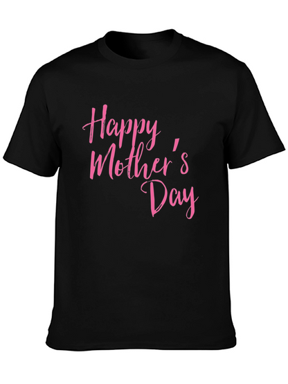 Happy Mothers Day T-Shirt Black Tee
