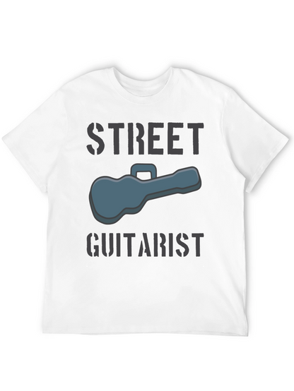 Street Guitarist Graphic Tee - Black
