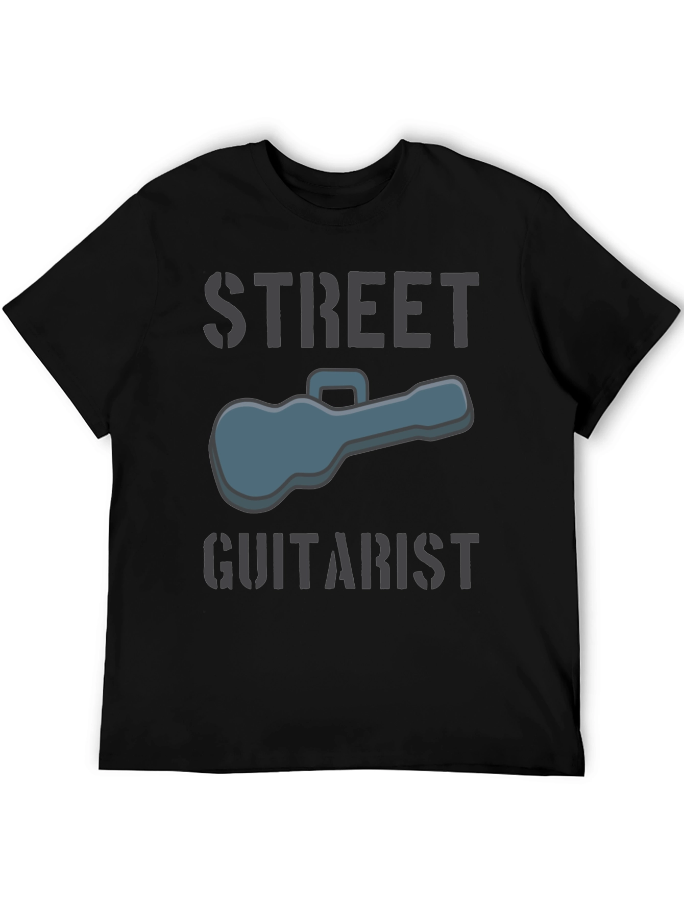 Street Guitarist Graphic Tee - Black