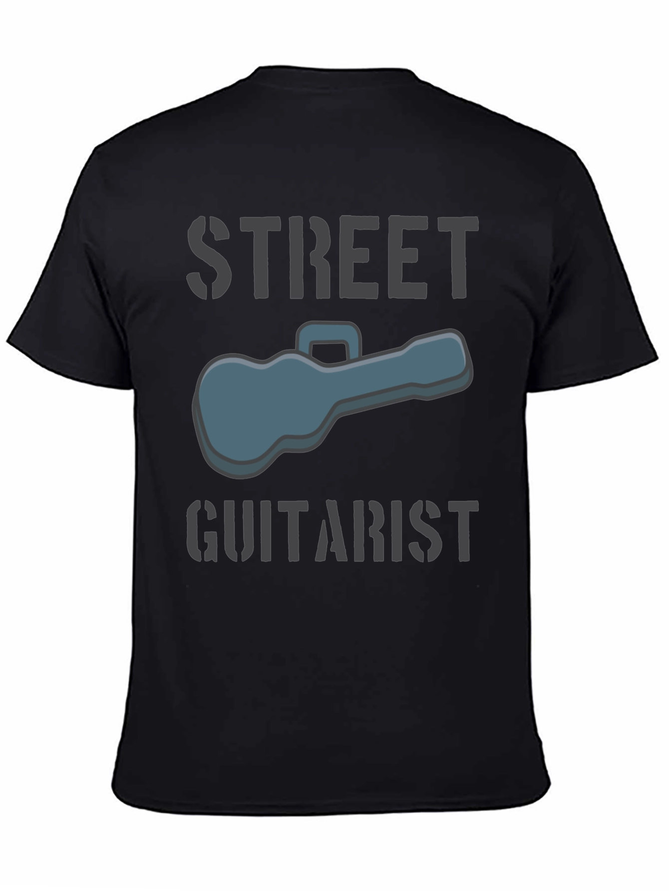 Street Guitarist Graphic Tee - Black