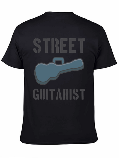 Street Guitarist Graphic Tee - Black