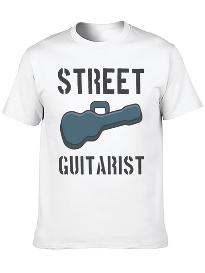 Street Guitarist Graphic Tee - Black