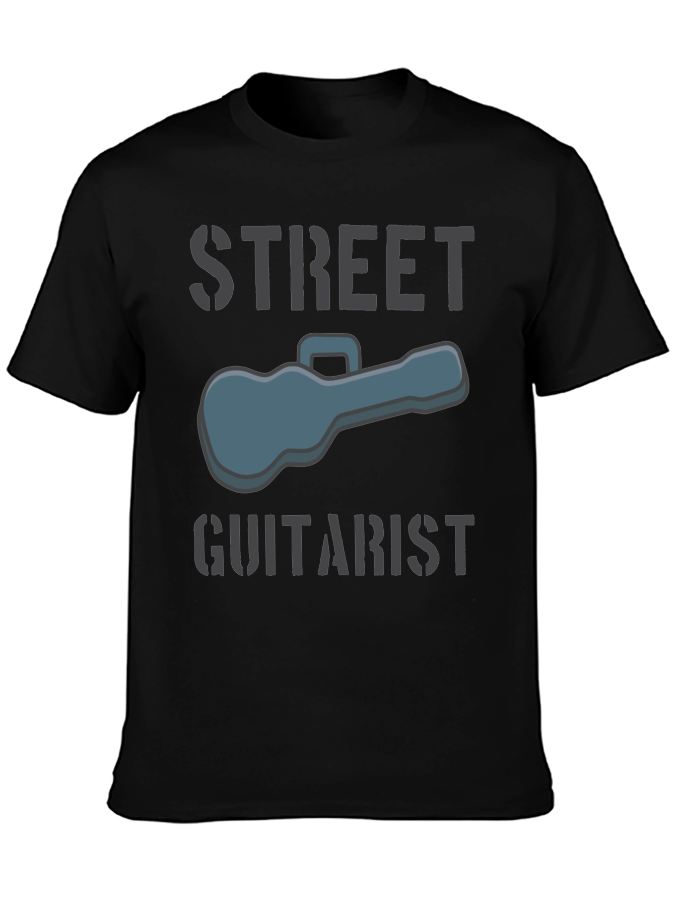 Street Guitarist Graphic Tee - Black