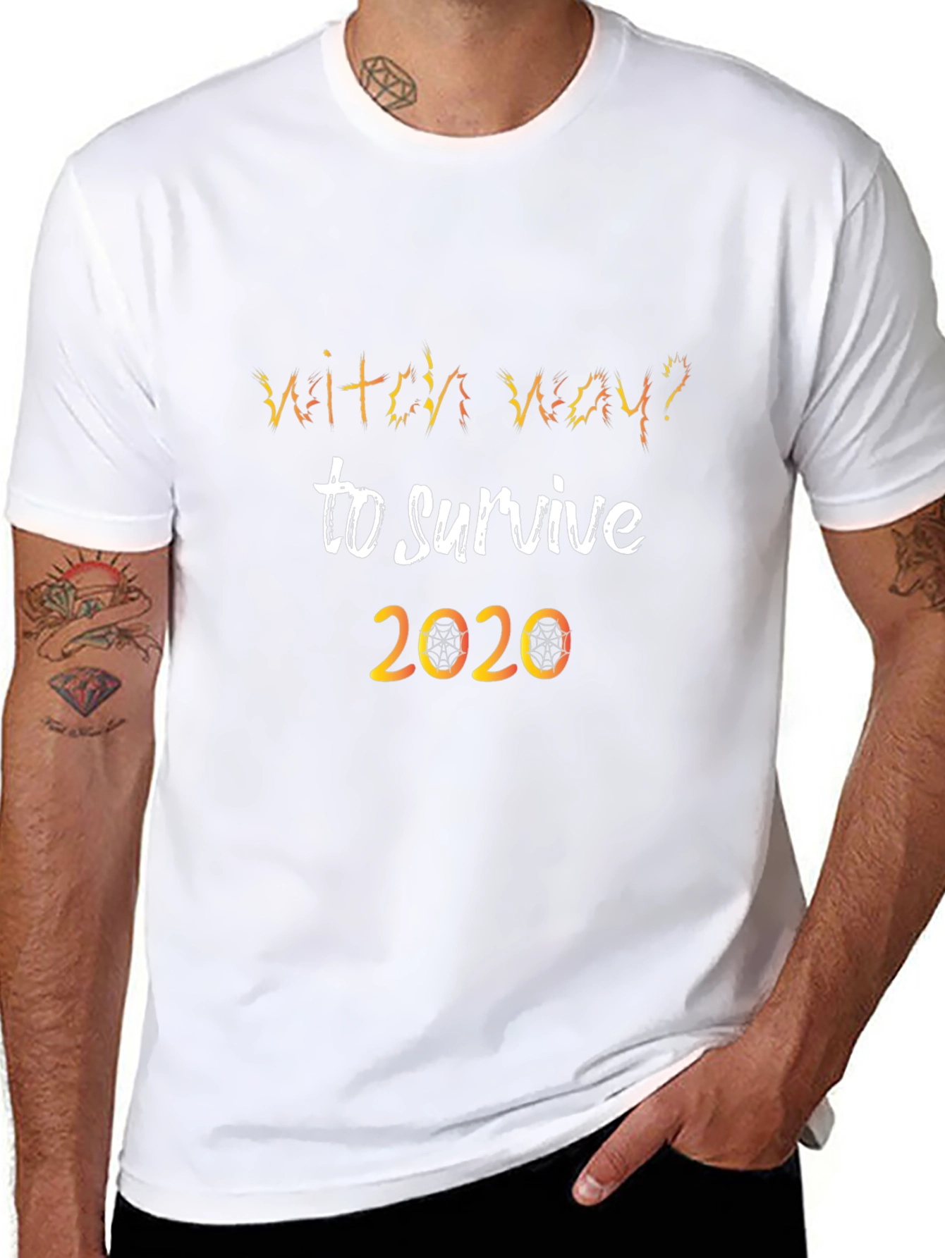 Witch Way To Survive 2020 Novelty T-Shirt