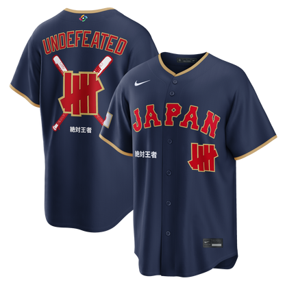 Japan Baseball Nike x Undefeated 2026 World Baseball Classic Stadium Jersey - Navy