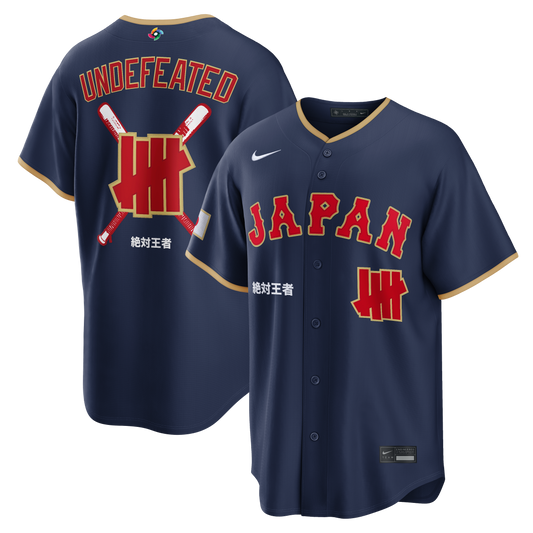 Japan Baseball Nike x Undefeated 2026 World Baseball Classic Stadium Jersey - Navy