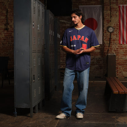 Japan Baseball Nike x Undefeated 2026 World Baseball Classic Stadium Jersey - Navy
