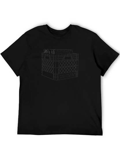 Stay Diggin Keep Spinnin Graphic Tee - Black