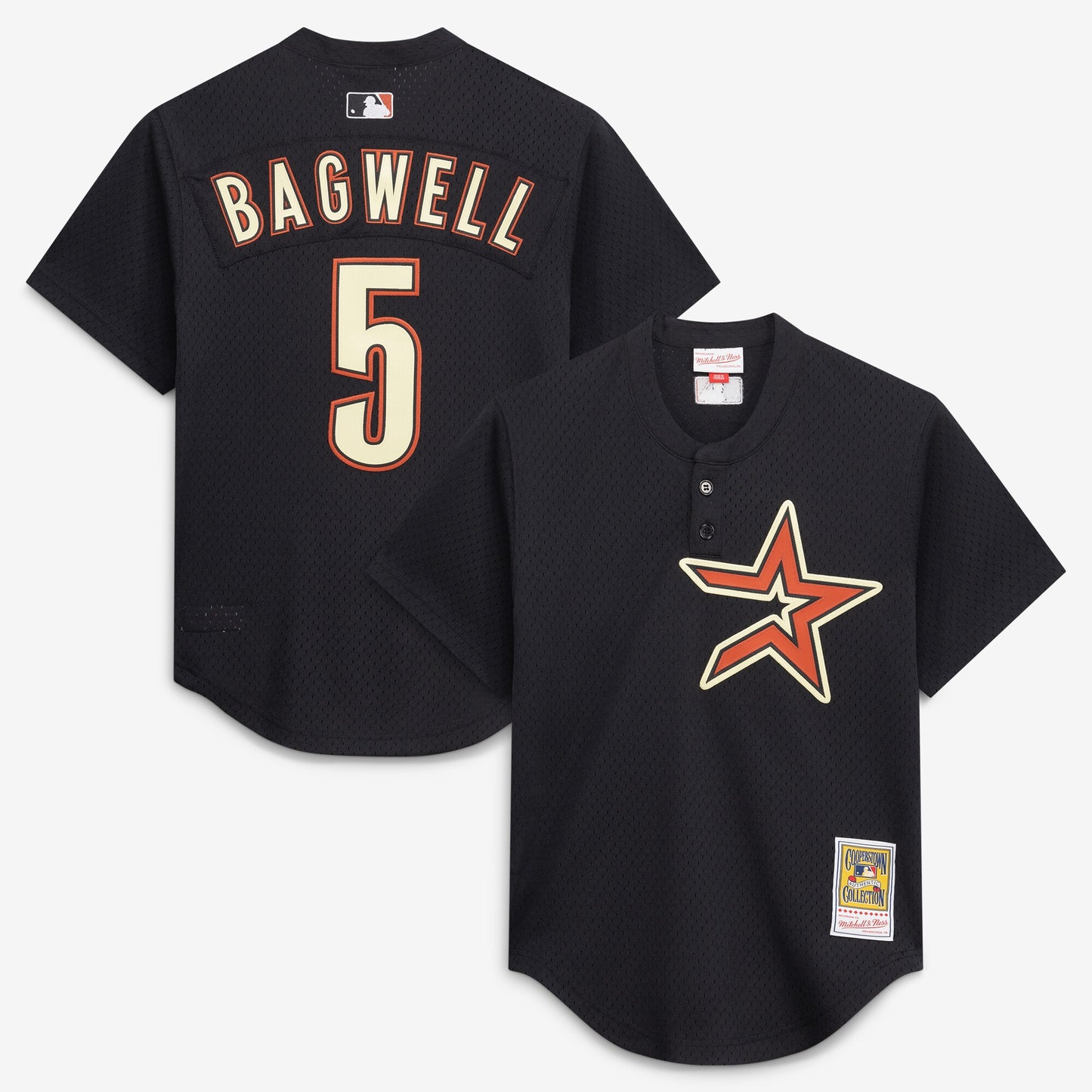 Jeff Bagwell Houston Astros Mitchell &amp;amp; Ness Authentic Batting Practice Jersey - Black