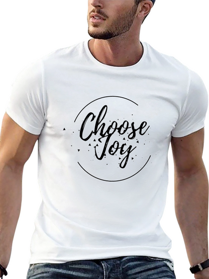 Choose Joy Black Graphic T-Shirt
