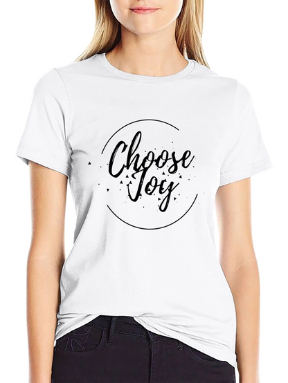 Choose Joy Black Graphic T-Shirt