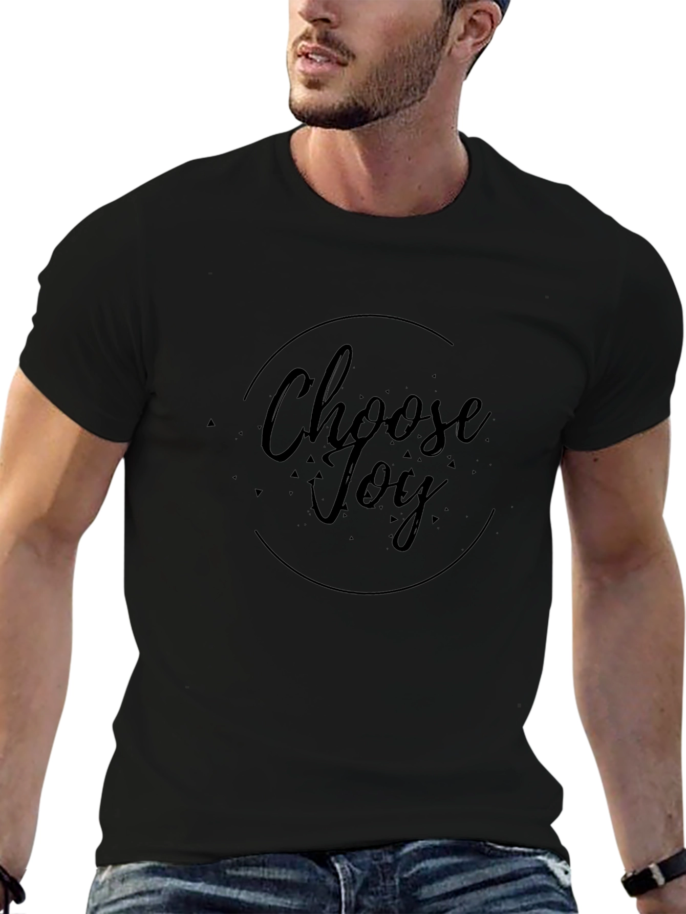 Choose Joy Black Graphic T-Shirt