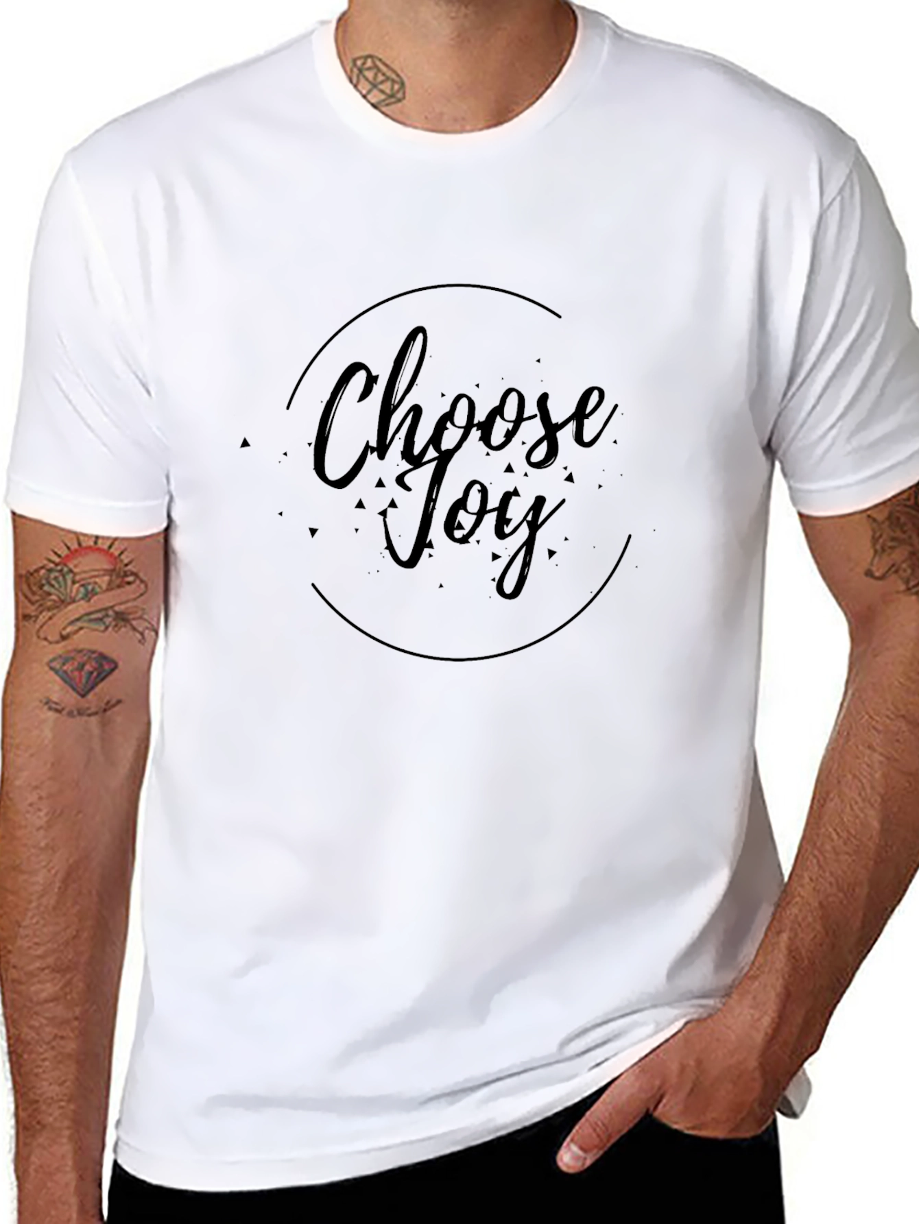 Choose Joy Black Graphic T-Shirt