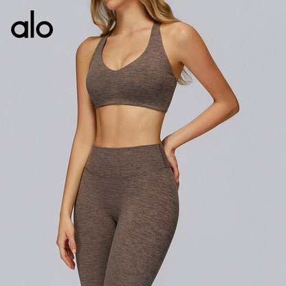 Aloyoga Beading Yoga Bra - Outdoor Back-Fitting Fitness Tight Casual Sports Underwear