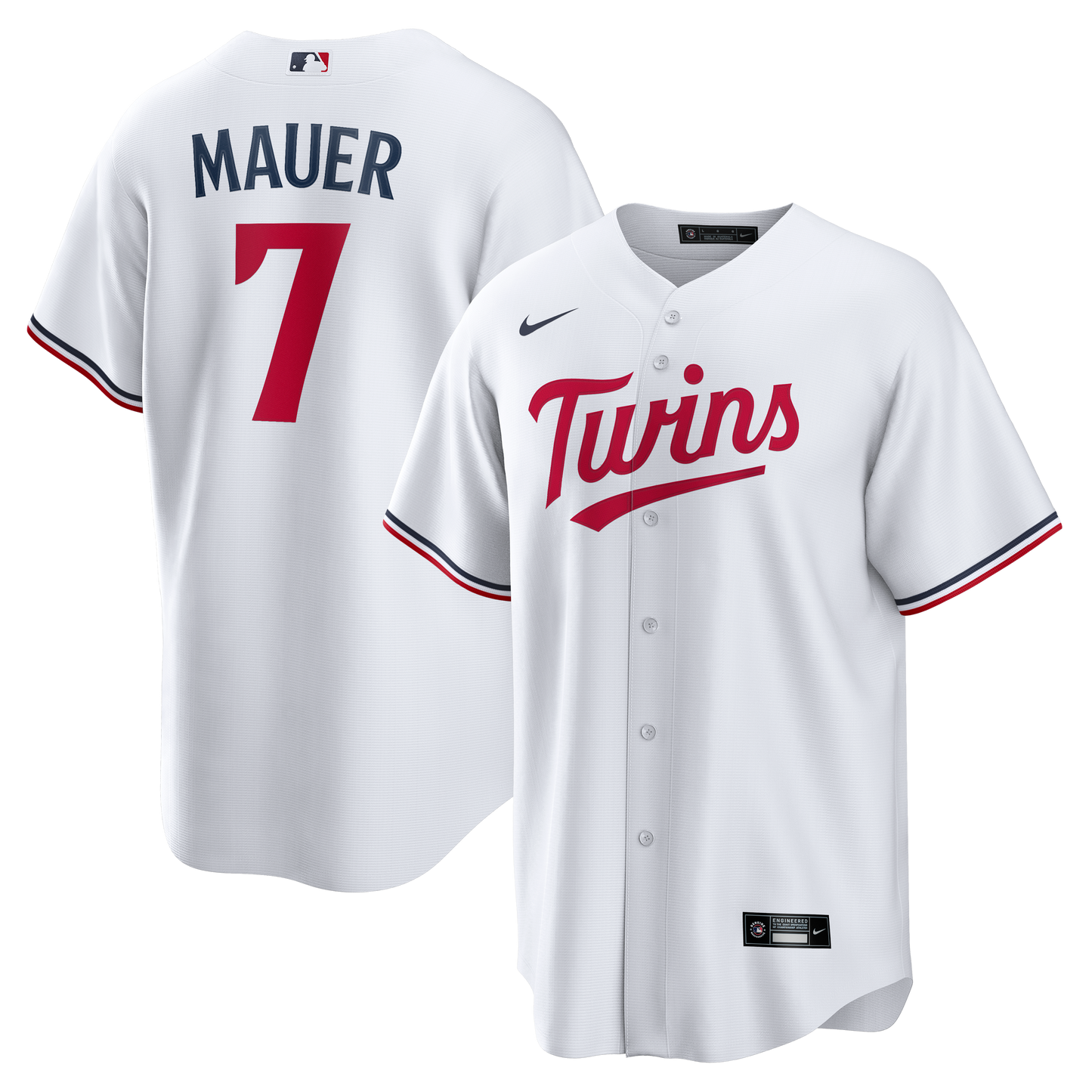 Joe Mauer Minnesota Twins Nike Home Retired Player Replica Jersey - White