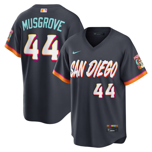 Joe Musgrove San Diego Padres Nike 2026 City Connect Stadium Jersey - Obsidian
