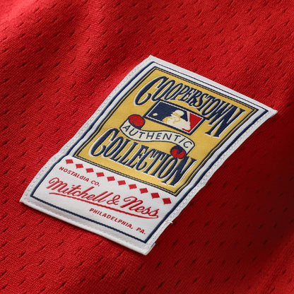 Johnny Bench Cincinnati Reds Mitchell &amp;amp; Ness Cooperstown Collection Big &amp;amp; Tall Mesh Batting Practice Jersey - Red