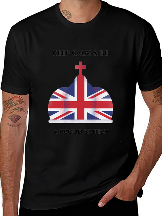 Keep Calm & Be a Proud British Union Jack T-Shirt
