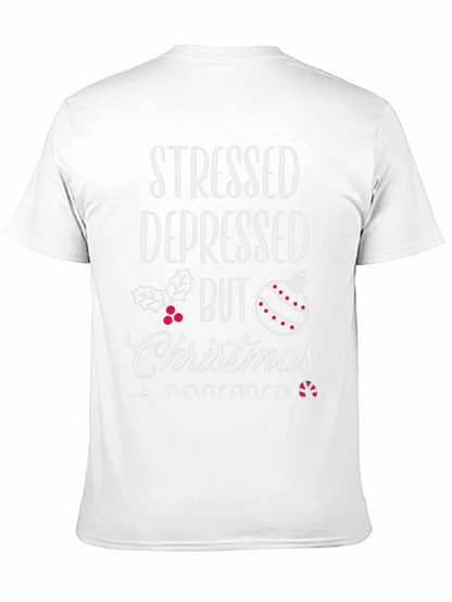 Stressed Depressed But Christmas Obsessed T-Shirt