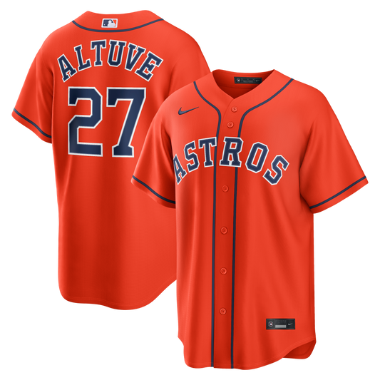 Jose Altuve Houston Astros Nike Alternate Replica Jersey - Orange