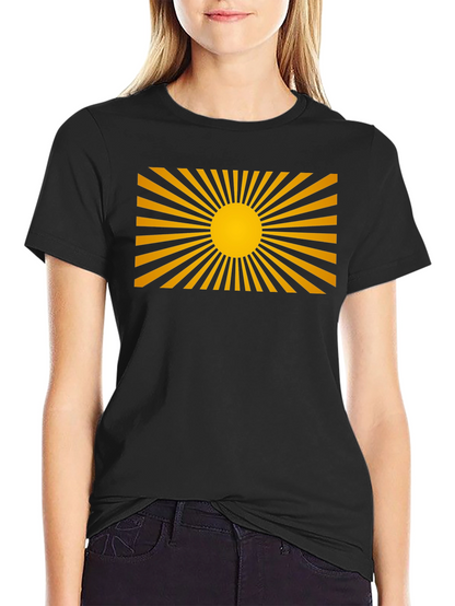 Rising Sun Graphic Black T-Shirt
