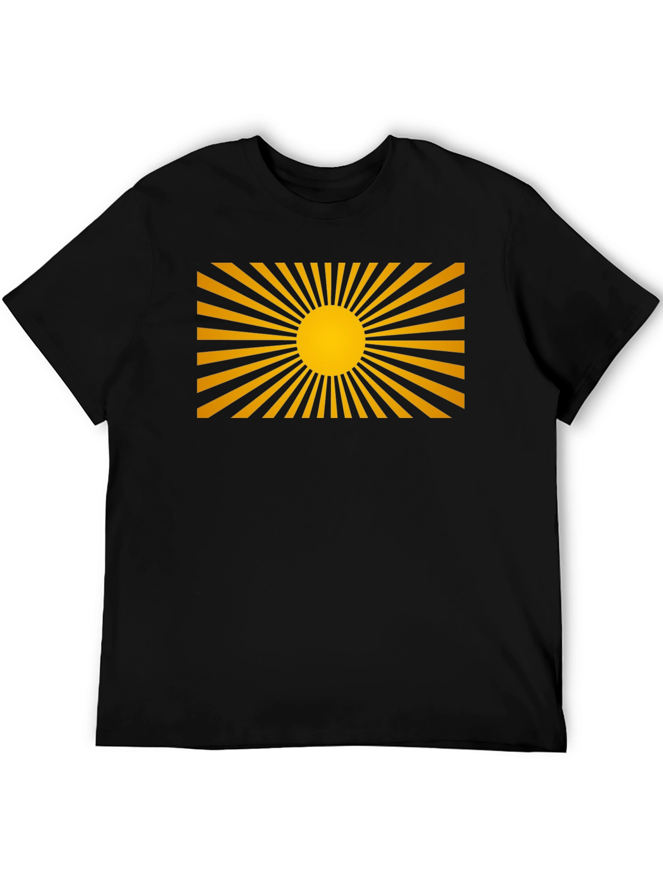 Rising Sun Graphic Black T-Shirt