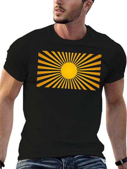 Rising Sun Graphic Black T-Shirt